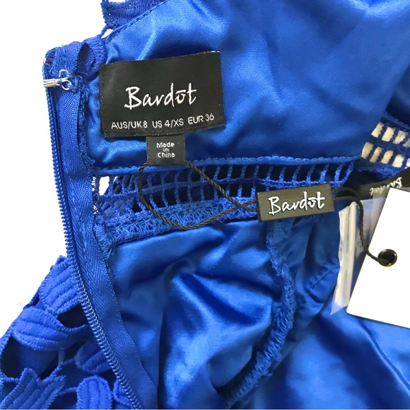 NWT Bardot Gemma Dress in Cobalt Blue - Picture 14 of 16